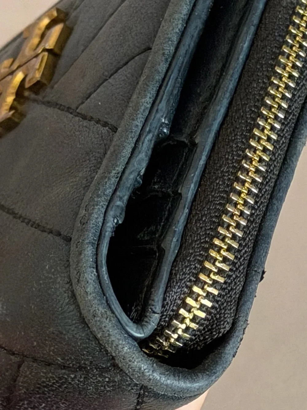 Tory Burch leather has